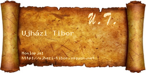Ujházi Tibor névjegykártya