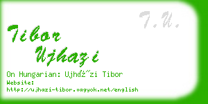 tibor ujhazi business card